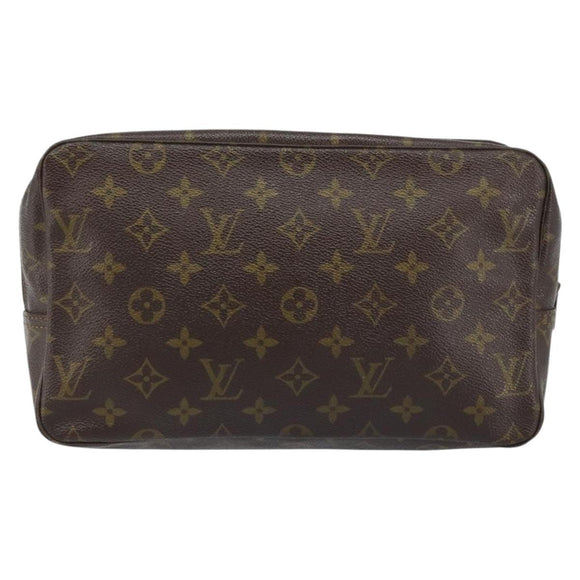 LOUIS VUITTON Monogram Trousse Toilette 28 Clutch Bag M47522 LV Auth gh1770