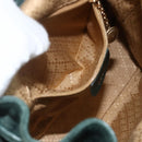 GUCCI Bamboo Backpack Suede Leather Green Gold Auth gh1772-22