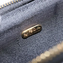 FENDI Pecan Canvas Mini Boston Bag PVC Black Brown gold Auth gh1773-20