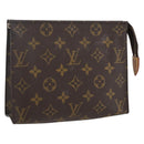 LOUIS VUITTON Monogram Poche Toilette 19 Pouch M47544 LV Auth gh1777-1