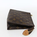 LOUIS VUITTON Monogram Poche Toilette 19 Pouch M47544 LV Auth gh1777-5