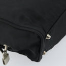 PRADA Hand Bag Nylon Black Silver Auth gh1778-11