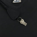 PRADA Hand Bag Nylon Black Silver Auth gh1778-15