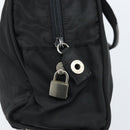 PRADA Hand Bag Nylon Black Silver Auth gh1778-16