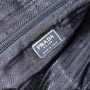 PRADA Hand Bag Nylon Black Silver Auth gh1778-17