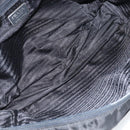 PRADA Hand Bag Nylon Black Silver Auth gh1778-18
