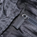 PRADA Hand Bag Nylon Black Silver Auth gh1778-21