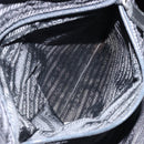 PRADA Hand Bag Nylon Black Silver Auth gh1778-22