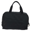 PRADA Hand Bag Nylon Black Silver Auth gh1778-3