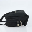 PRADA Hand Bag Nylon Black Silver Auth gh1778-5