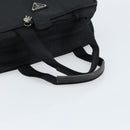 PRADA Hand Bag Nylon Black Silver Auth gh1778-7