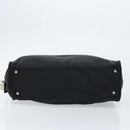 PRADA Hand Bag Nylon Black Silver Auth gh1778-9