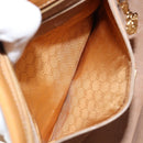 GUCCI Micro GG Supreme Shoulder Bag PVC Beige Gold 001 23 1036 Auth gh1782-11