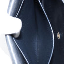 Christian Dior Trotter Canvas Shoulder Bag Navy Gold Auth gh1790-22