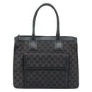 GUCCI GG Canvas Hand Bag Black Gold 000 0854 Auth gh1791-13
