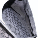 GUCCI GG Canvas Hand Bag Black Gold 000 0854 Auth gh1791-22