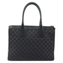 GUCCI GG Canvas Hand Bag Black Gold 000 0854 Auth gh1791-2
