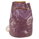 LOUIS VUITTON Vernis Morton Shoulder Bag Purple Viole M91083 LV Auth gh1793-13