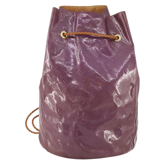 LOUIS VUITTON Vernis Morton Shoulder Bag Purple Viole M91083 LV Auth gh1793