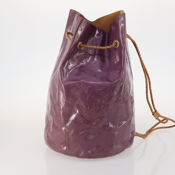 LOUIS VUITTON Vernis Morton Shoulder Bag Purple Viole M91083 LV Auth gh1793