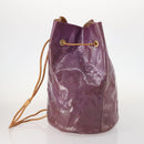 LOUIS VUITTON Vernis Morton Shoulder Bag Purple Viole M91083 LV Auth gh1793-4