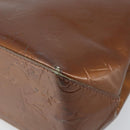 LOUIS VUITTON Monogram Vernis Reade PM Hand Bag Bronze M91146 LV Auth gh1794-15