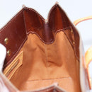 LOUIS VUITTON Monogram Vernis Reade PM Hand Bag Bronze M91146 LV Auth gh1794-19