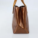 LOUIS VUITTON Monogram Vernis Reade PM Hand Bag Bronze M91146 LV Auth gh1794-3