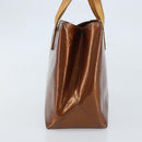 LOUIS VUITTON Monogram Vernis Reade PM Hand Bag Bronze M91146 LV Auth gh1794-4