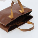LOUIS VUITTON Monogram Vernis Reade PM Hand Bag Bronze M91146 LV Auth gh1794-6