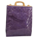 LOUIS VUITTON Monogram Vernis Stanton Tote Bag Purple Viole M91079 Auth gh1795-1