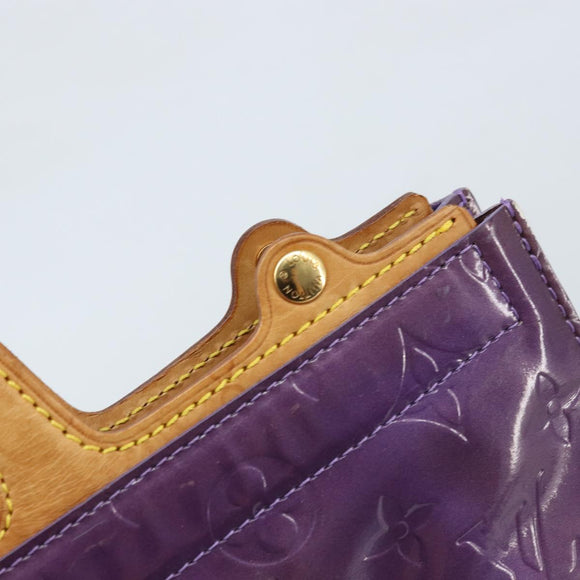 LOUIS VUITTON Monogram Vernis Stanton Tote Bag Purple Viole M91079 Auth gh1795