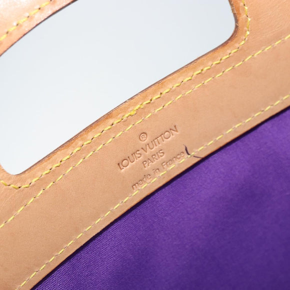 LOUIS VUITTON Monogram Vernis Stanton Tote Bag Purple Viole M91079 Auth gh1795