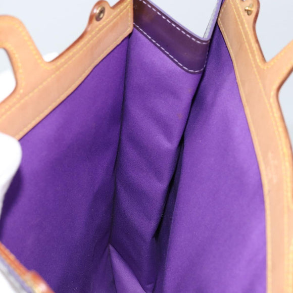 LOUIS VUITTON Monogram Vernis Stanton Tote Bag Purple Viole M91079 Auth gh1795