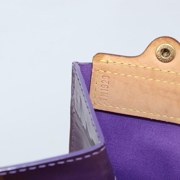 LOUIS VUITTON Monogram Vernis Stanton Tote Bag Purple Viole M91079 Auth gh1795