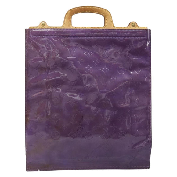 LOUIS VUITTON Monogram Vernis Stanton Tote Bag Purple Viole M91079 Auth gh1795