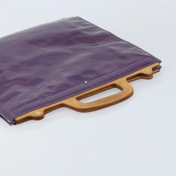 LOUIS VUITTON Monogram Vernis Stanton Tote Bag Purple Viole M91079 Auth gh1795