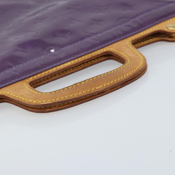 LOUIS VUITTON Monogram Vernis Stanton Tote Bag Purple Viole M91079 Auth gh1795