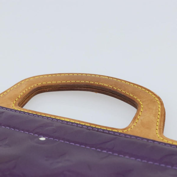 LOUIS VUITTON Monogram Vernis Stanton Tote Bag Purple Viole M91079 Auth gh1795
