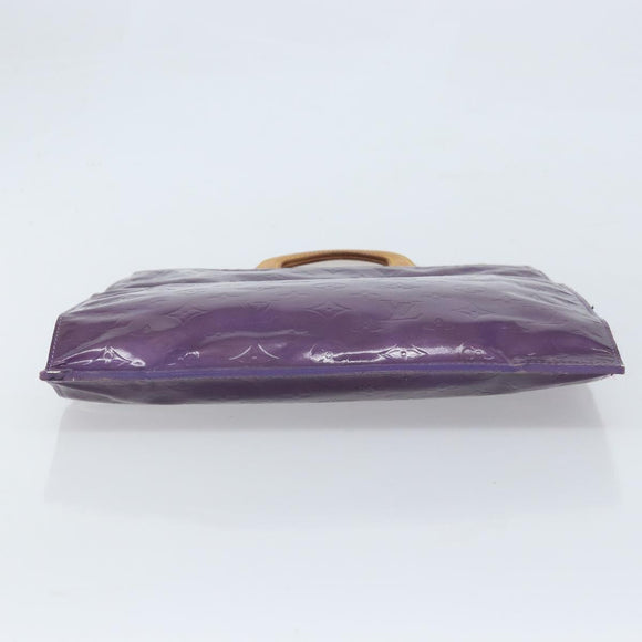 LOUIS VUITTON Monogram Vernis Stanton Tote Bag Purple Viole M91079 Auth gh1795