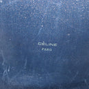 CELINE C Sulky Shoulder Bag Canvas Navy Gold Auth gh1796-20