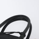 MCM Logogram Vicetos Hand Bag PVC 2way Black Gold Auth gh1799-8