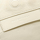 BALENCIAGA Paper mini Hand Bag Leather 2way White Silver 370926 Auth gh180-14