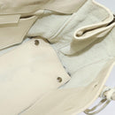 BALENCIAGA Paper mini Hand Bag Leather 2way White Silver 370926 Auth gh180-16