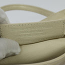 BALENCIAGA Paper mini Hand Bag Leather 2way White Silver 370926 Auth gh180-19