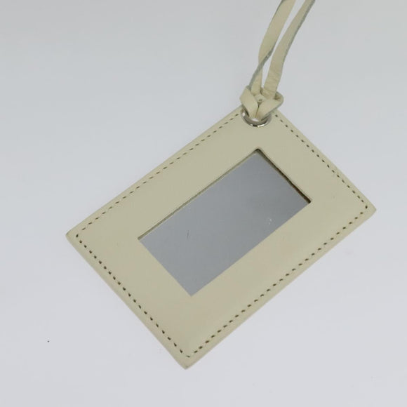 BALENCIAGA Paper mini Hand Bag Leather 2way White Silver 370926 Auth gh180