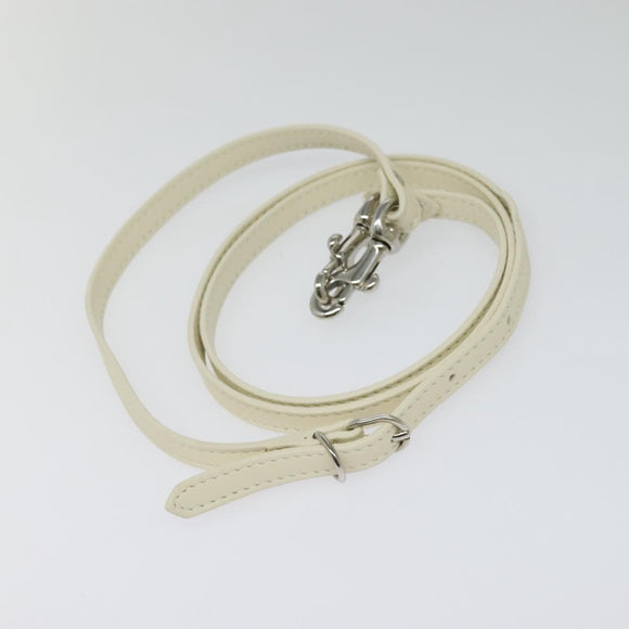 BALENCIAGA Paper mini Hand Bag Leather 2way White Silver 370926 Auth gh180