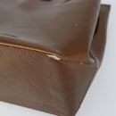 LOUIS VUITTON Monogram Vernis Reade PM Hand Bag Bronze M91146 LV Auth gh1803-9