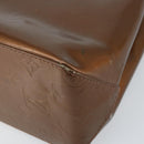 LOUIS VUITTON Monogram Vernis Reade PM Hand Bag Bronze M91146 LV Auth gh1803-16
