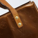 LOUIS VUITTON Monogram Vernis Reade PM Hand Bag Bronze M91146 LV Auth gh1803-18